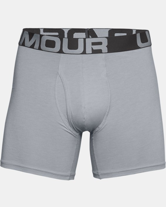 Under Armour Mens Charged Cotton 6-inch Boxerjock 3-Pack